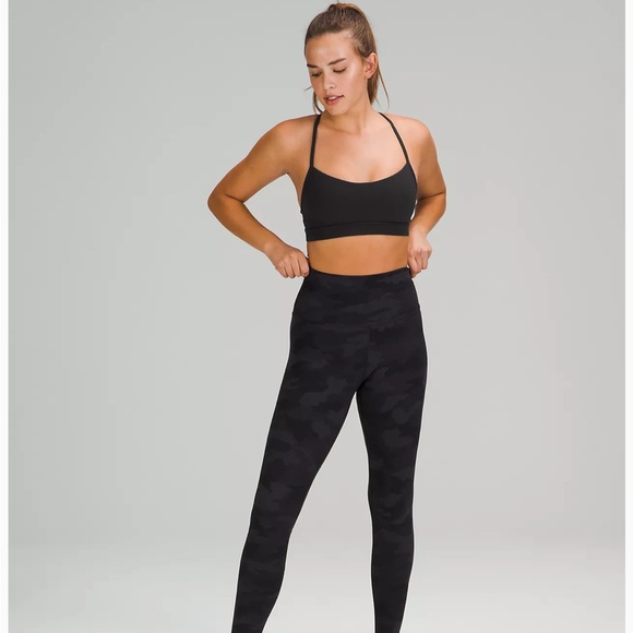 Lululemon black sports bra- Flow Nulu Bra- Size 12 New - Picture 3 of 6